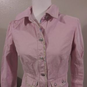 First Issues Pink Jean Jacket size small